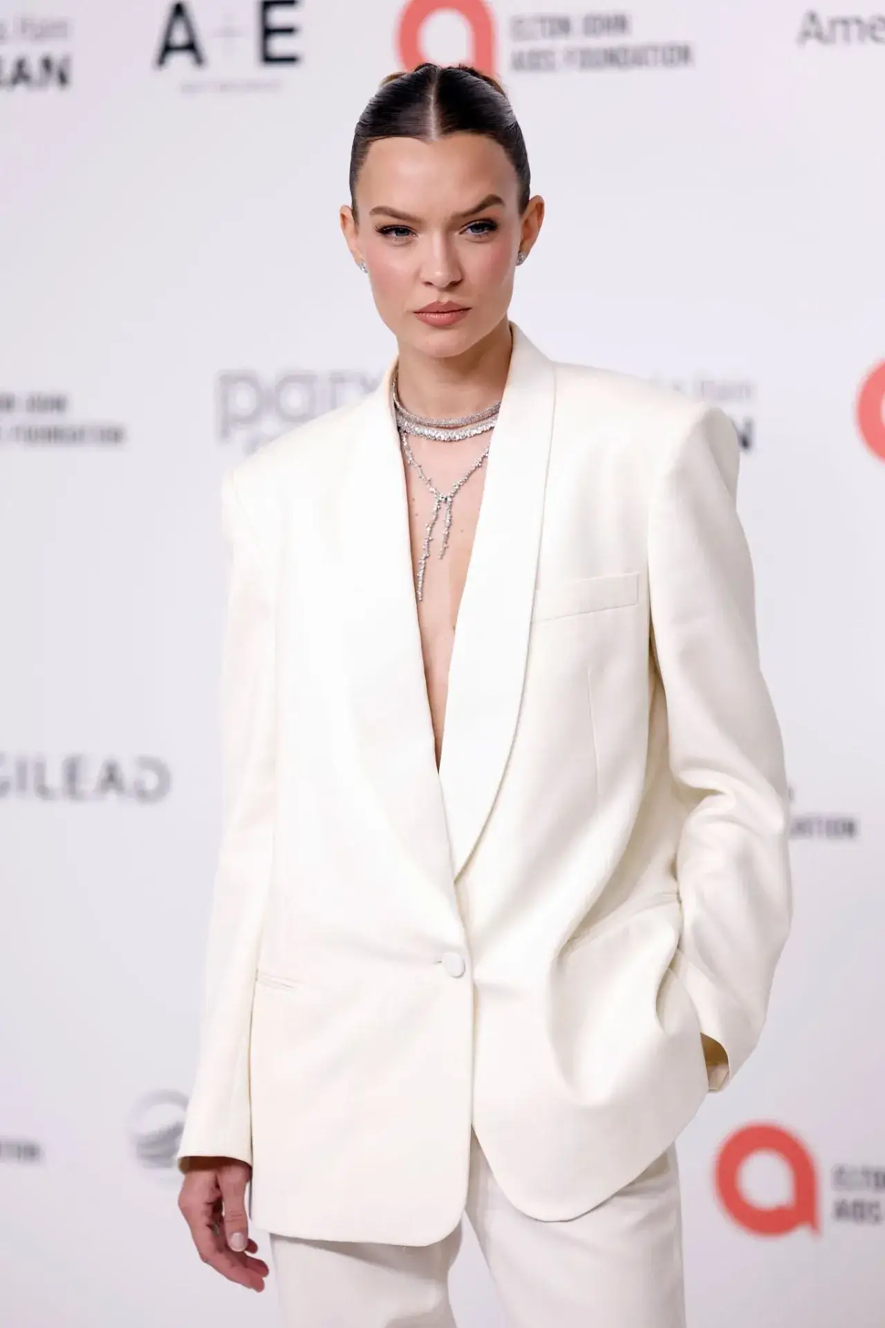 JOSEPHINE SKRIVER AT ELTON JOHN AIDS FOUNDATION ACADEMY AWARDS